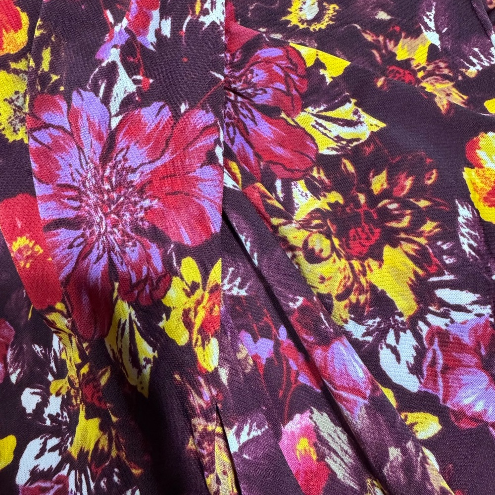 Rachel Rachel Roy Women's Harland Floral-Print a-Line Dress - Fall Garland - Picture 6 of 7
